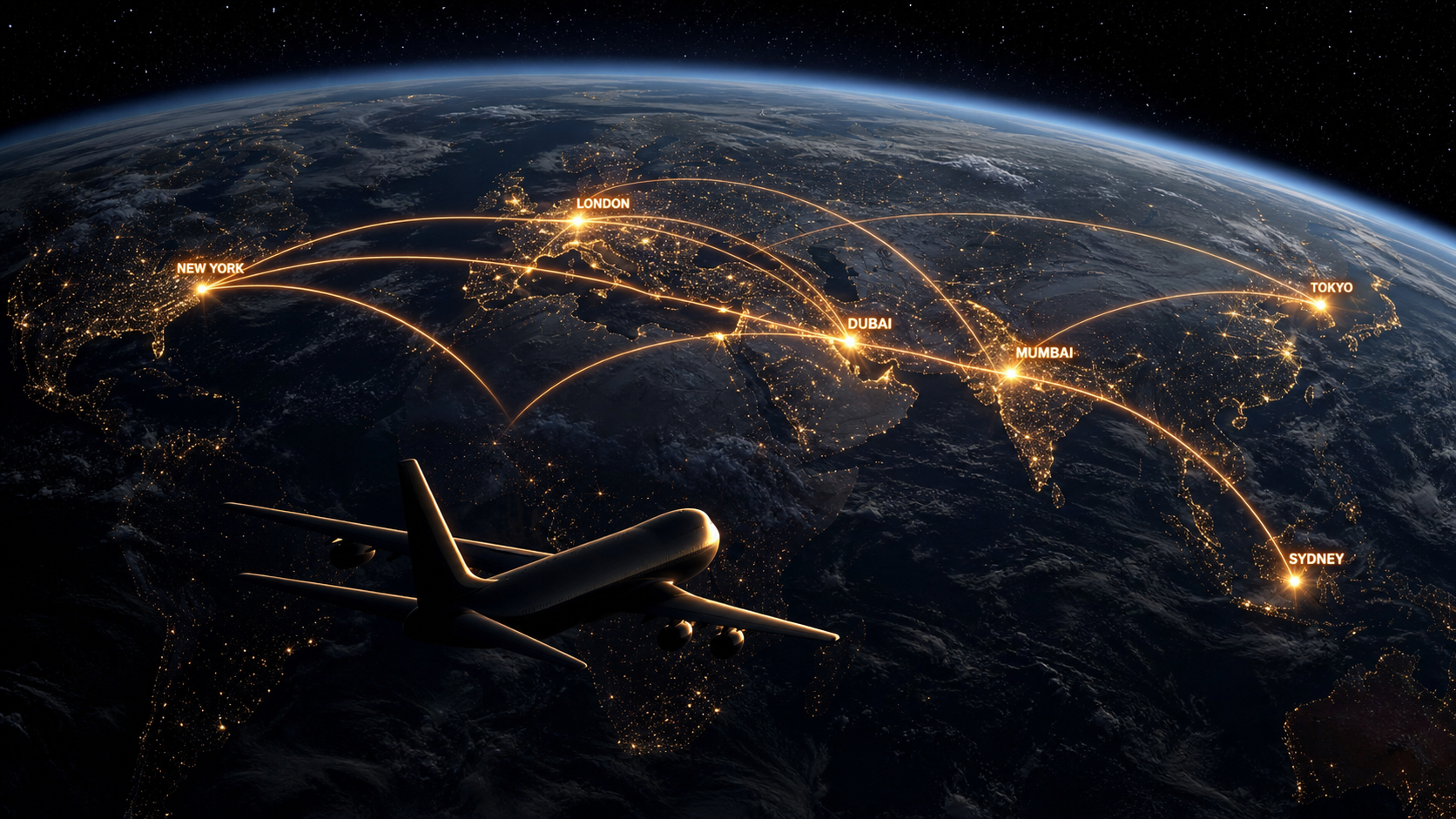 Global delivery network across continents